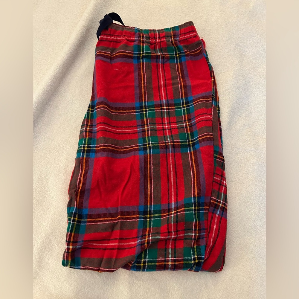 Plaid Red and Green Women's 100% cotton PJ bottoms